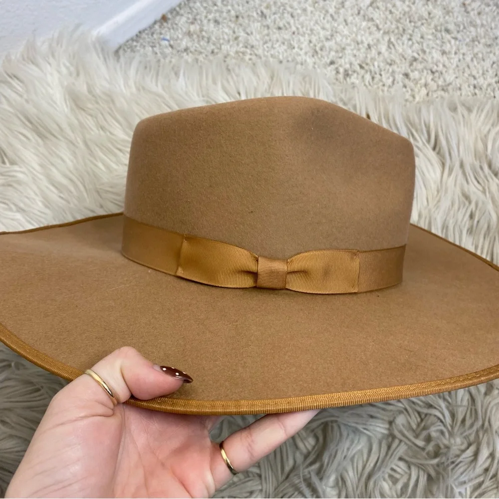 Lack of Color Teak Rancher Brown Tan Felt Wool Wide Brim Hat